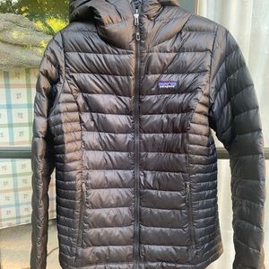 Black Patagonia Puffer with Hood